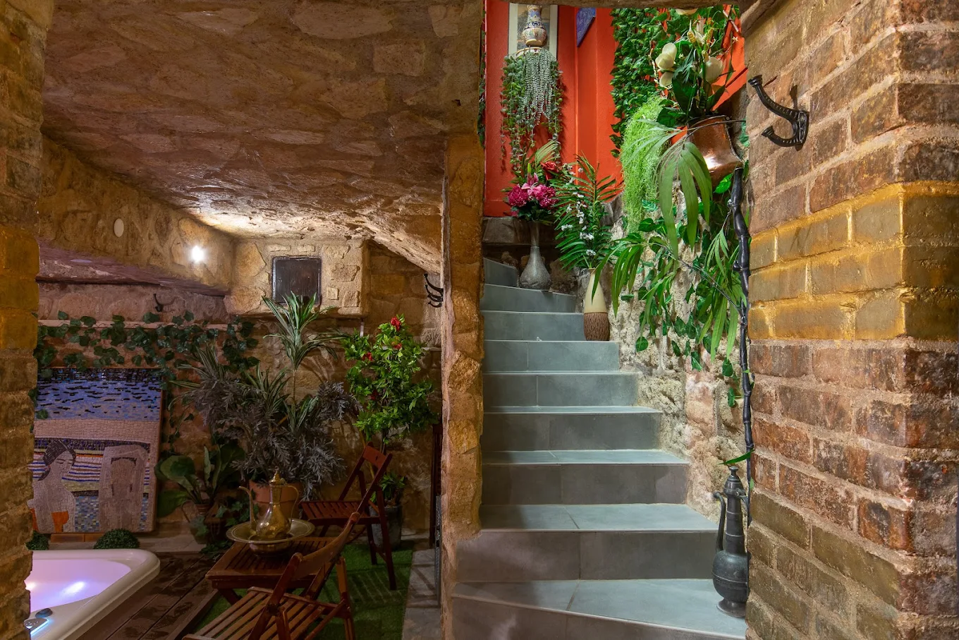 Intérieur authentique des Bains d'Agnia à La Garenne-Colombes